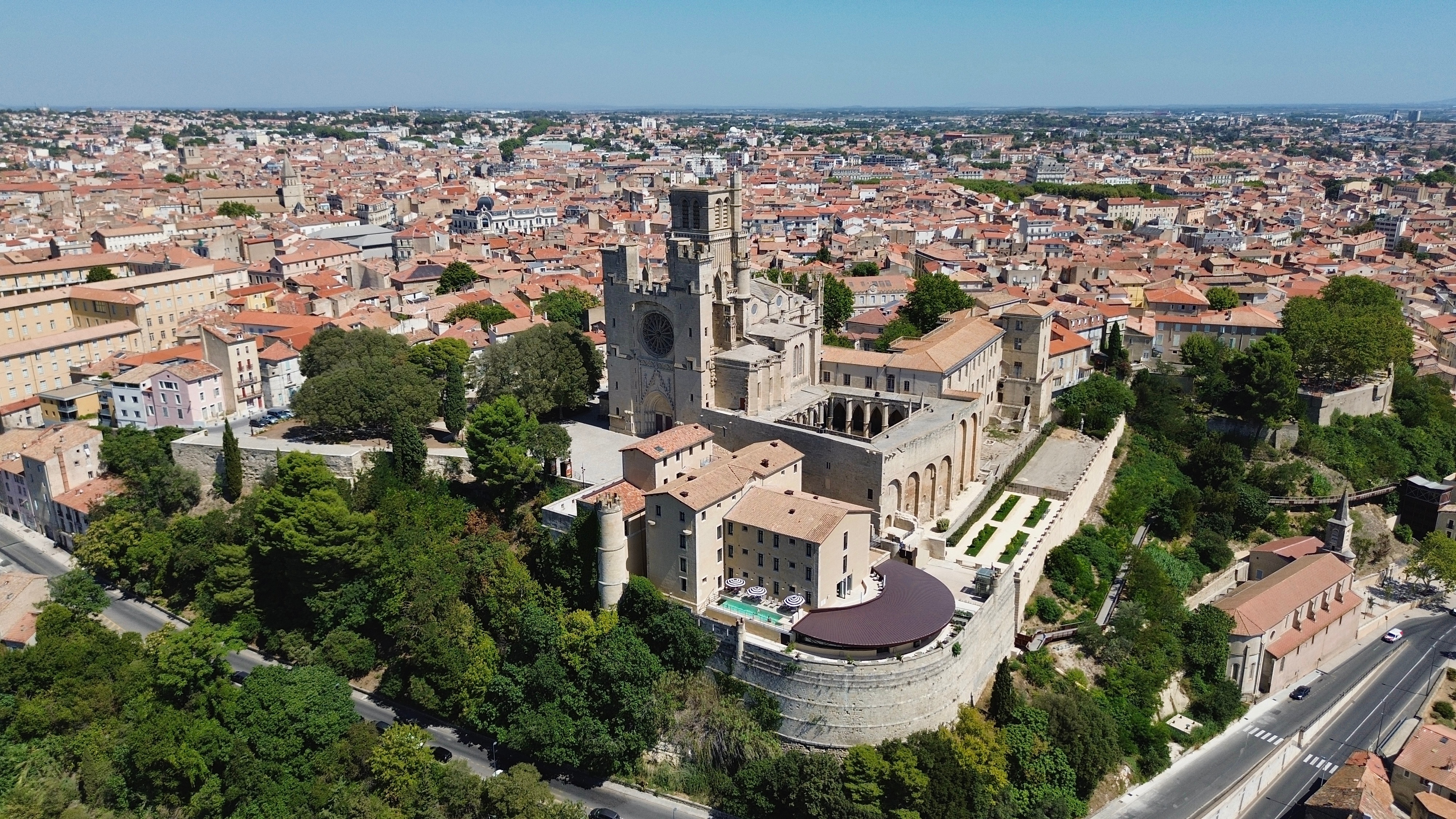 immobilier beziers vue aérienne