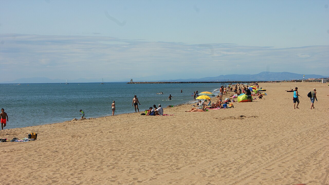 La plage de Vendres